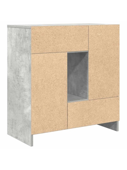 PUHVETKAPP SAHTLITEGA JA USTEGA, BETOONHALL, 70,5X34X74,5 CM
