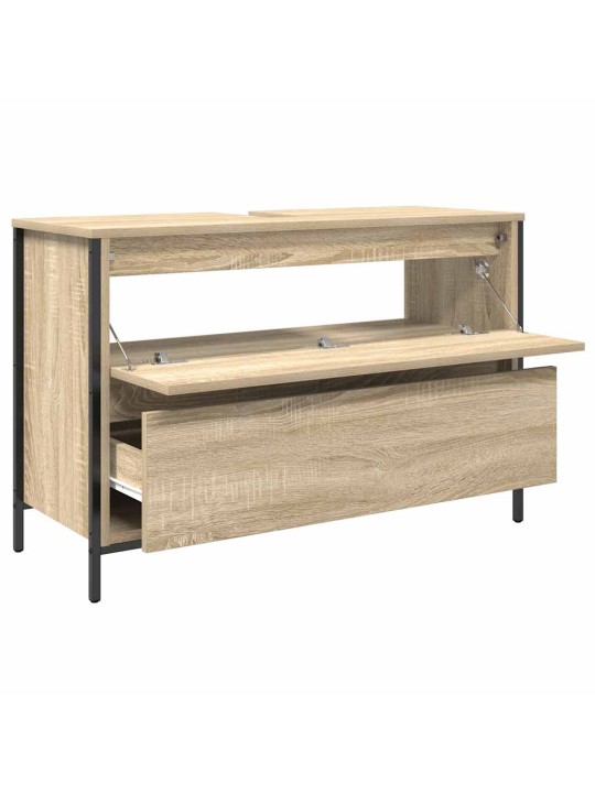 VANNITOA VALAMUKAPP SAHTLITEGA SONOMA TAMM 90X34,5X60 CM