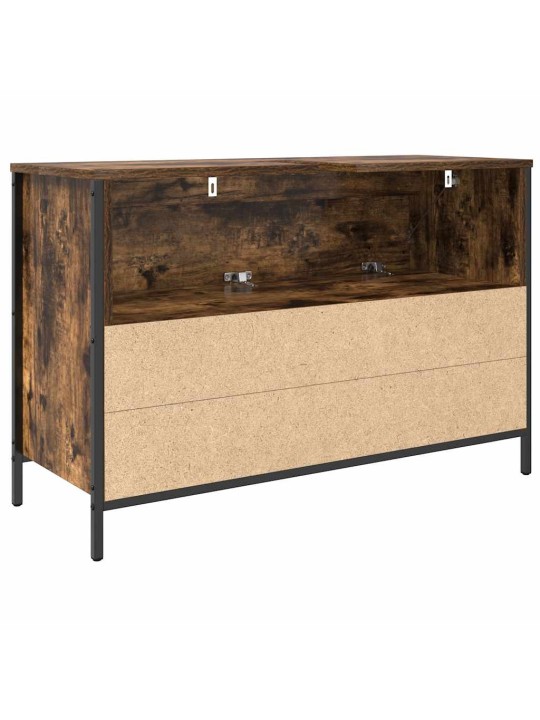 VANNITOA VALAMUKAPP SAHTLITEGA SUITSUTATUD TAMM 90X34,5X60 CM