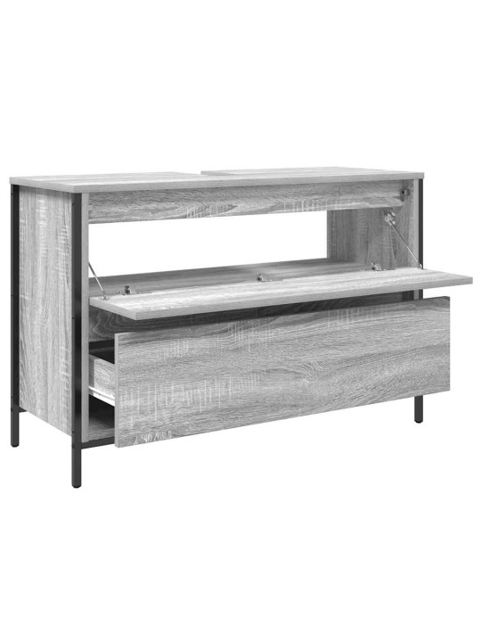 VANNITOA VALAMUKAPP SAHTLITEGA HALL SONOMA 90X34,5X60 CM