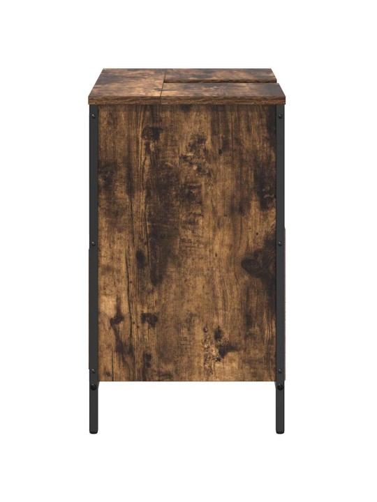 VANNITOA VALAMUKAPP SAHTLITEGA MUST TAMM 60X34,5X60 CM