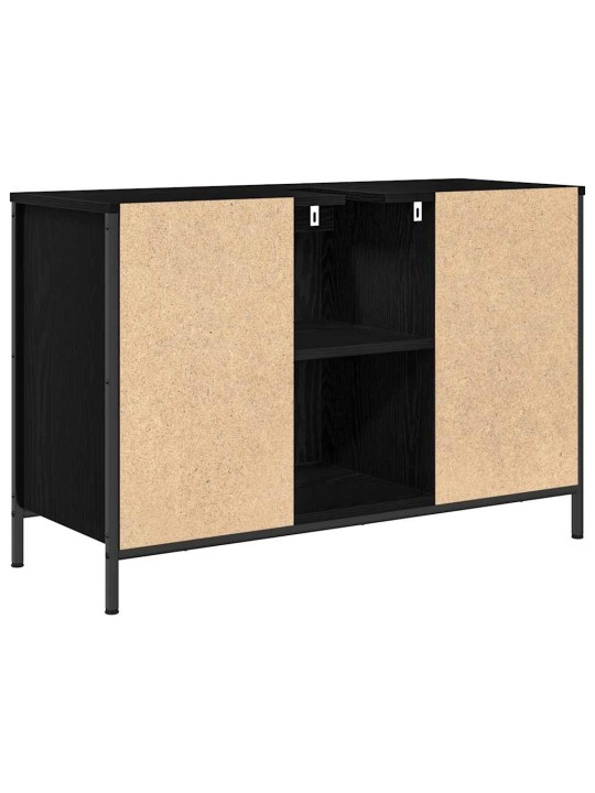 VALAMUKAPP SAHTLITEGA MUST TAMM 90X34,5X60 CM