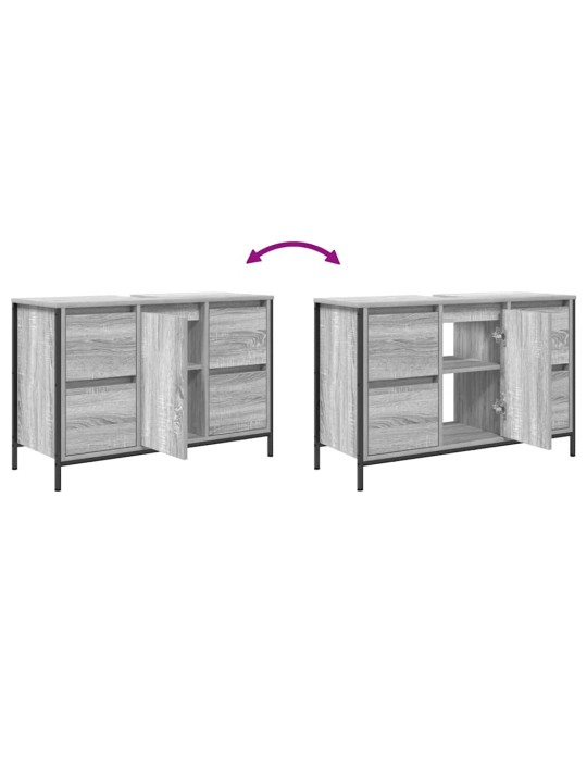 VALAMUKAPP SAHTLITEGA HALL SONOMA 90X34,5X60 CM