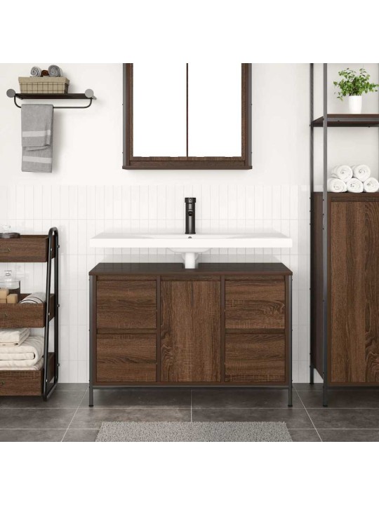 VALAMUKAPP SAHTLITEGA PRUUN TAMM 90X34,5X60 CM