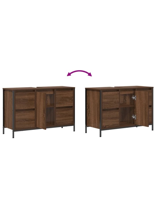 VALAMUKAPP SAHTLITEGA PRUUN TAMM 90X34,5X60 CM