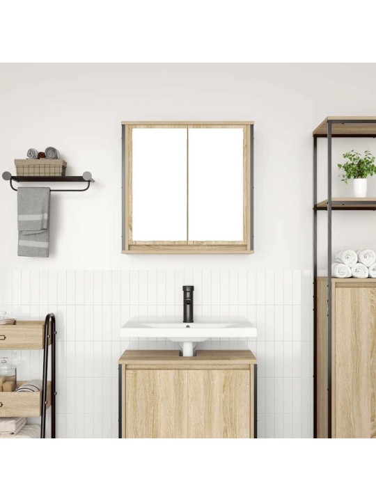 VANNITOA SEINAKAPP PEEGLIGA SONOMA TAMM 60X21X60 CM