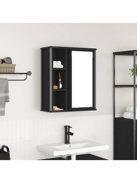 VANNITOA SEINAKAPP PEEGLIGA MUST TAMM 50X21X60 CM