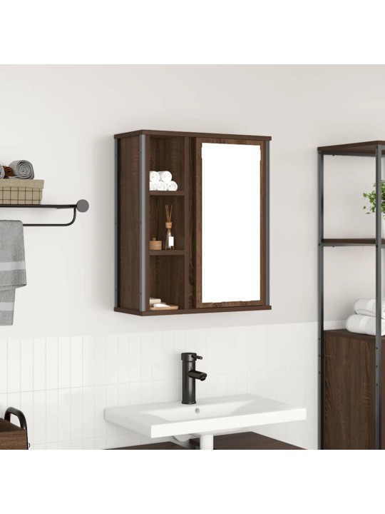 VANNITOA SEINAKAPP PEEGLIGA PRUUN TAMM 50X21X60 CM