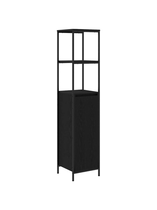 VANNITOA KAPP RIIULITEGA MUST TAMM 36X35X165 CM