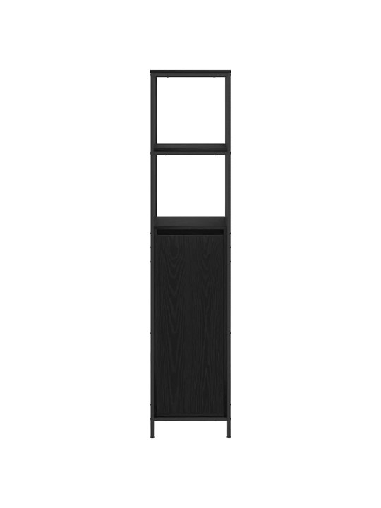 VANNITOA KAPP RIIULITEGA MUST TAMM 36X35X165 CM