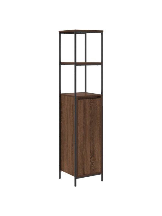 VANNITOA KAPP RIIULITEGA PRUUN TAMM 36X35X165 CM