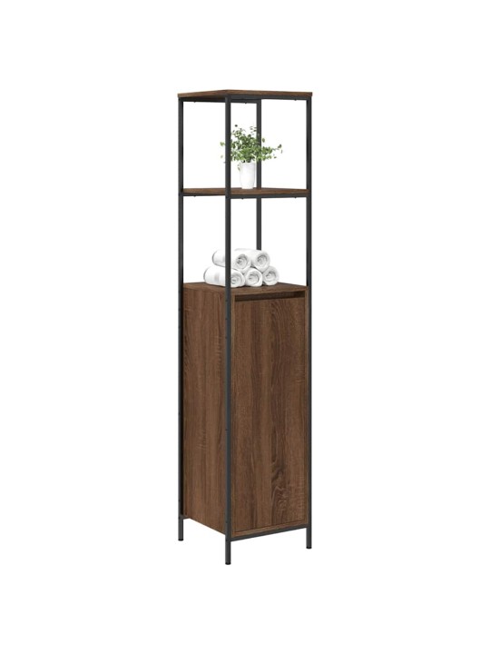 VANNITOA KAPP RIIULITEGA PRUUN TAMM 36X35X165 CM