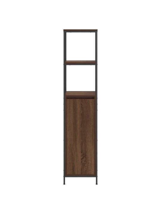 VANNITOA KAPP RIIULITEGA PRUUN TAMM 36X35X165 CM