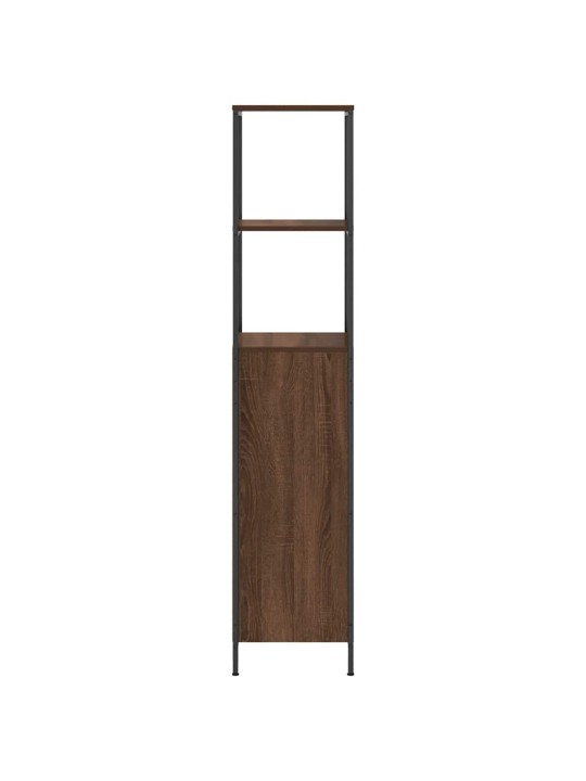 VANNITOA KAPP RIIULITEGA PRUUN TAMM 36X35X165 CM