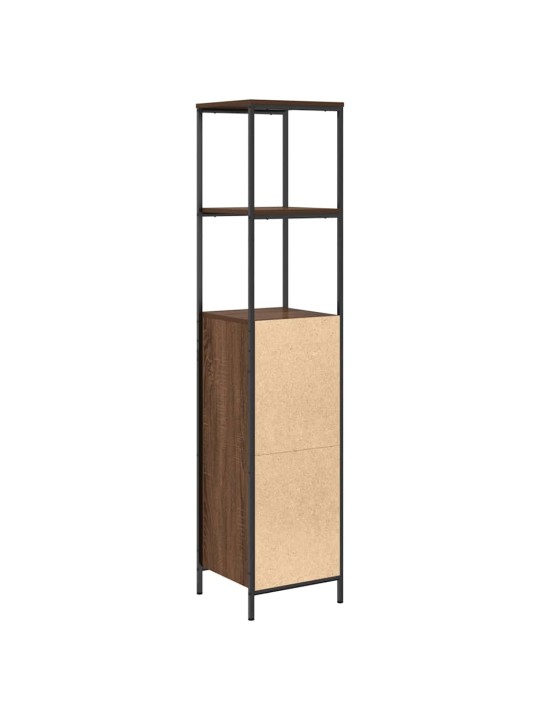 VANNITOA KAPP RIIULITEGA PRUUN TAMM 36X35X165 CM