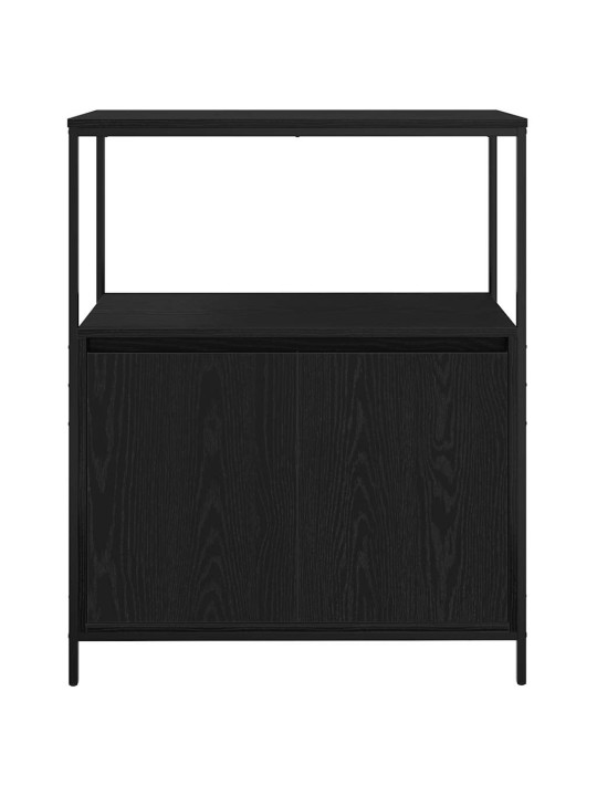 VANNITOA KAPP RIIULITEGA MUST TAMM 76,5X35X95 CM