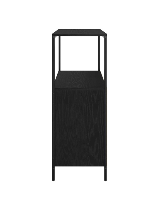 VANNITOA KAPP RIIULITEGA MUST TAMM 76,5X35X95 CM