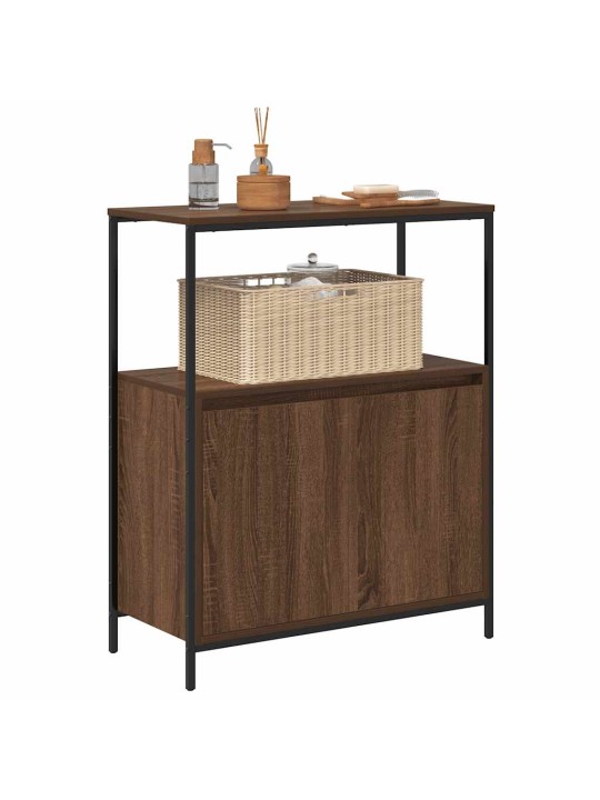VANNITOA KAPP RIIULITEGA PRUUN TAMM 76,5X35X95 CM