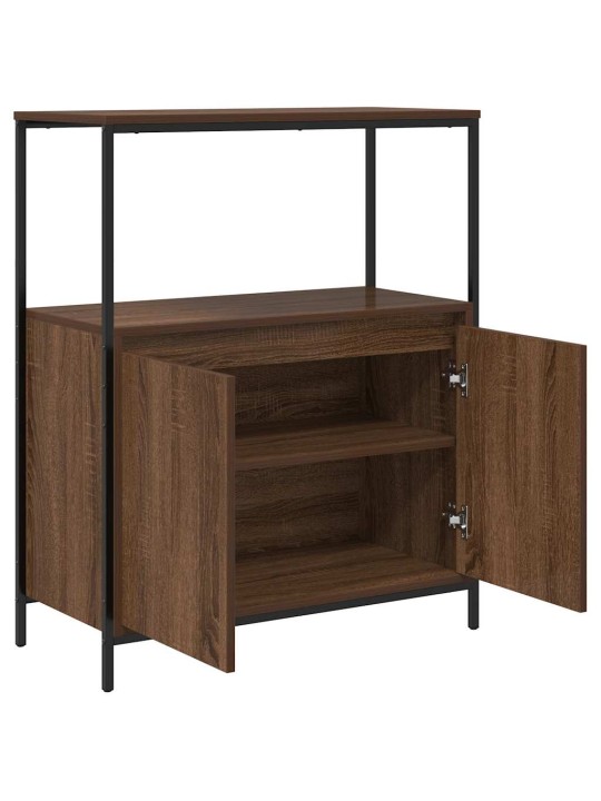 VANNITOA KAPP RIIULITEGA PRUUN TAMM 76,5X35X95 CM
