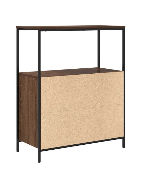 VANNITOA KAPP RIIULITEGA PRUUN TAMM 76,5X35X95 CM