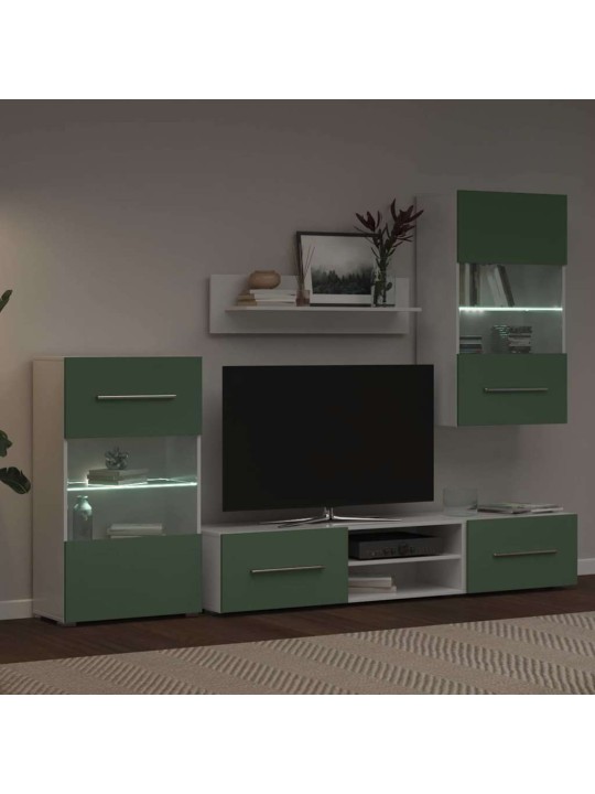 5-OSALISED LED-VALGUSTUSEGA TELERID, OLIIVROHELINE EHITUSPUIT