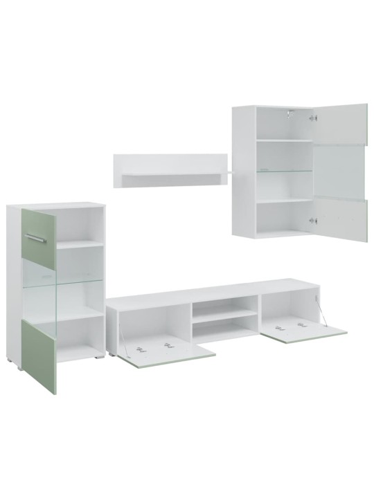 5-OSALISED LED-VALGUSTUSEGA TELERID, OLIIVROHELINE EHITUSPUIT