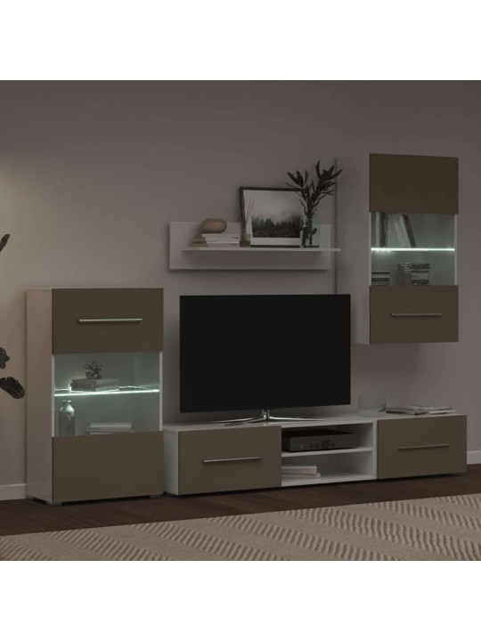 5-OSALISED LED-VALGUSTUSEGA TELERID, KIVIHALL EHITUSPUIT