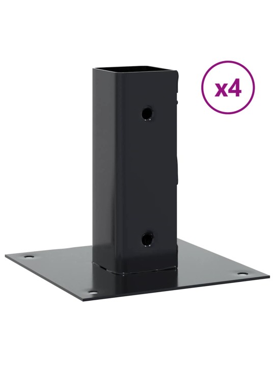 POSTIALUSED RUUDUKUJULISED 4 TK, 51X51 MM, PULBERVÄRVITUD TERAS