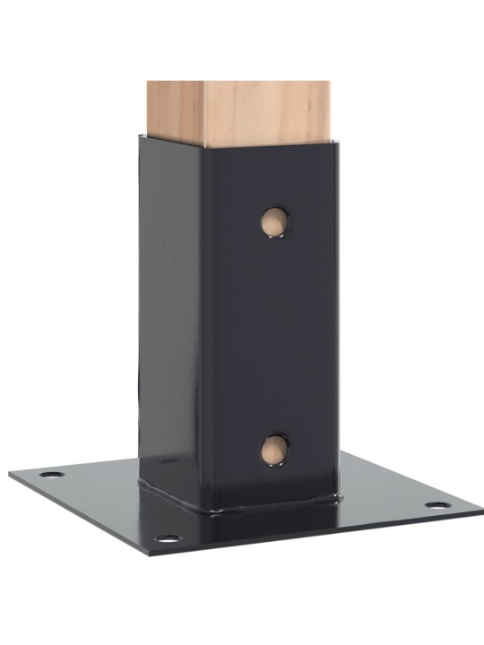 POSTIALUSED RUUDUKUJULISED 4 TK, 61X61 MM, PULBERVÄRVITUD TERAS