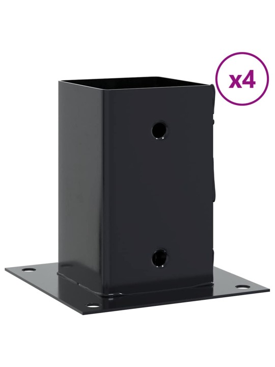 POSTIALUSED RUUDUKUJULISED 4 TK, 81X81 MM, PULBERVÄRVITUD TERAS