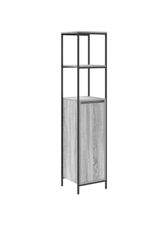Vannitoa mööblikomplekt 5 tk hall 76.5 x 35 x 95 cm tehispuit