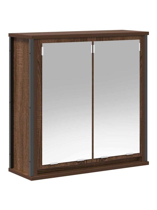 Vannitoa mööblikomplekt 5 tk pruun 76.5 x 35 x 95 cm tehispuit