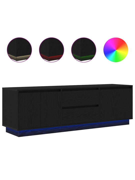 LED-TULEDEGA TELERIKAPP, MUST TAMM, 160,5X41X50 CM
