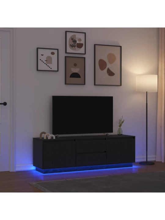 LED-TULEDEGA TELERIKAPP, MUST TAMM, 160,5X41X50 CM
