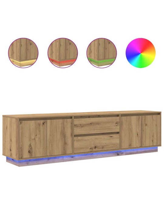 LED-VALGUSTITEGA TELERIKAPP, ARTISAN TAMM 193,5X41X50 CM