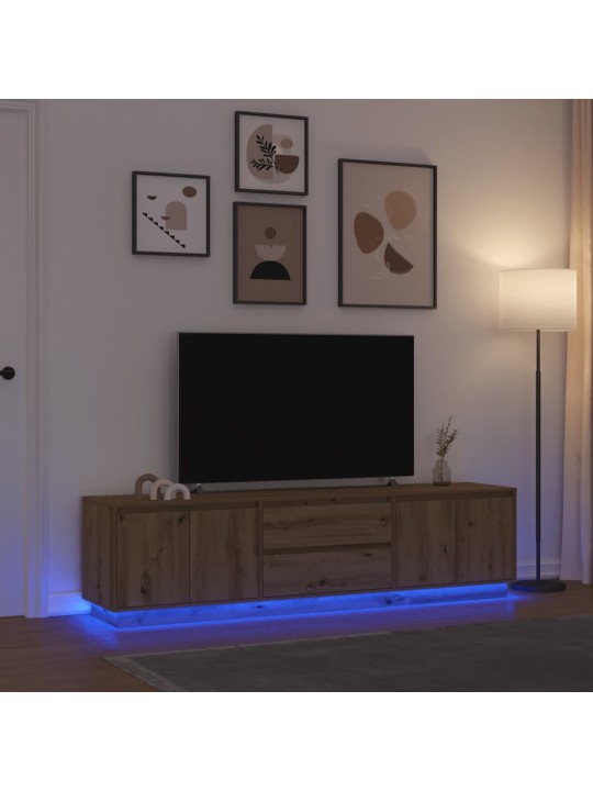LED-VALGUSTITEGA TELERIKAPP, ARTISAN TAMM 193,5X41X50 CM