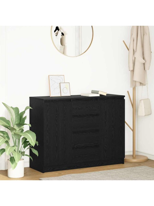 PUHVETKAPP SAHTLITEGA, MUST TAMM, 100,5X35X76 CM, TEHISPUIT