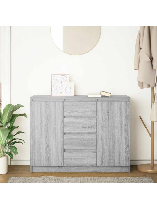 PUHVETKAPP SAHTLITEGA HALL SONOMA TAMM 100,5X35X76 CM TEHISPUIT