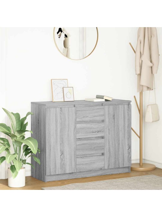 PUHVETKAPP SAHTLITEGA HALL SONOMA TAMM 100,5X35X76 CM TEHISPUIT