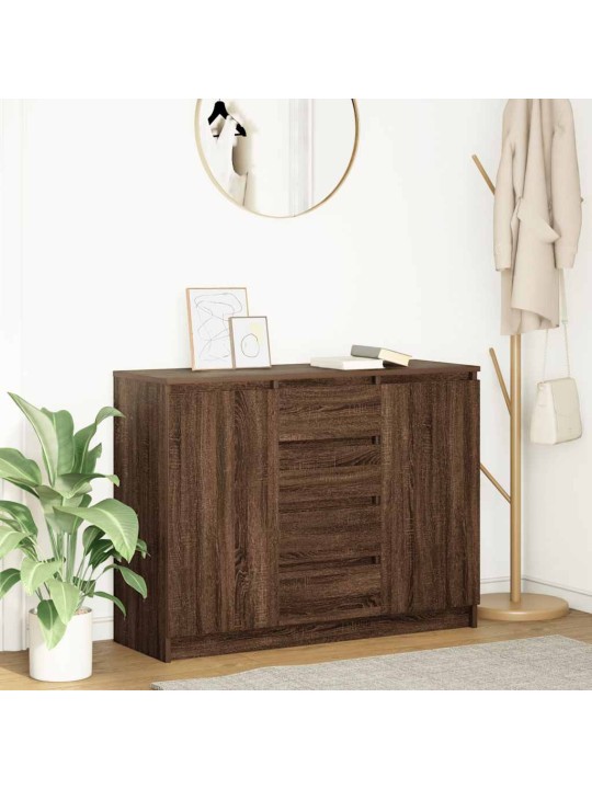 PUHVETKAPP SAHTLITEGA, PRUUN TAMM, 100,5X35X76 CM, TEHISPUIT