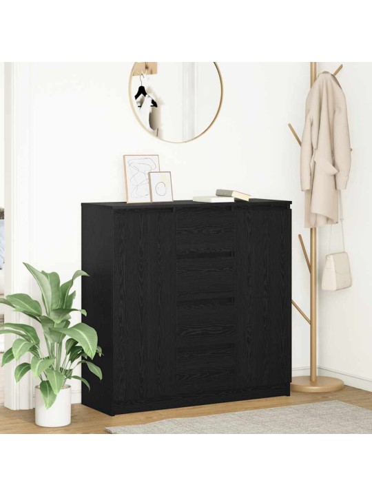 PUHVETKAPP SAHTLITEGA, MUST TAMM, 100,5X35X98,5 CM, TEHISPUIT