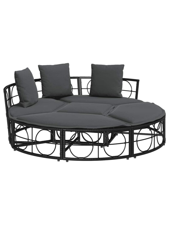 OUTDOOR LOUNGE VOODI ILMA BALDAHHIINITA MUSTA POLÜROTANGIST