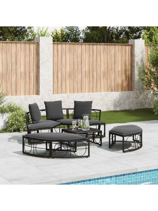 OUTDOOR LOUNGE VOODI ILMA BALDAHHIINITA MUSTA POLÜROTANGIST