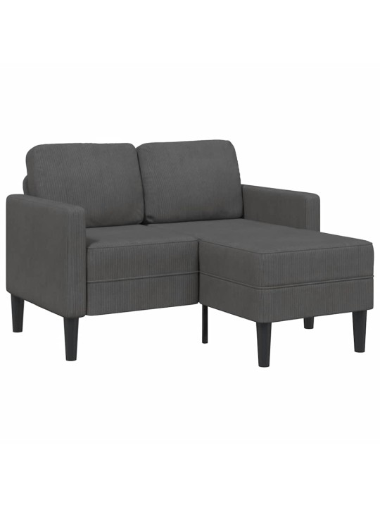 2-KOHALINE DIIVAN DIIVANIGA L-KUJULINE TUMEHALL 125CM VOODIPESU