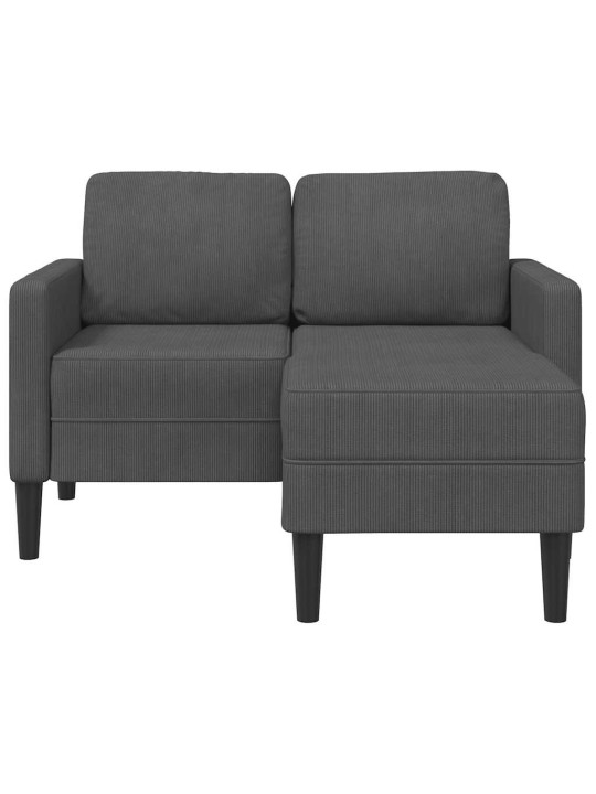 2-KOHALINE DIIVAN DIIVANIGA L-KUJULINE TUMEHALL 125CM VOODIPESU