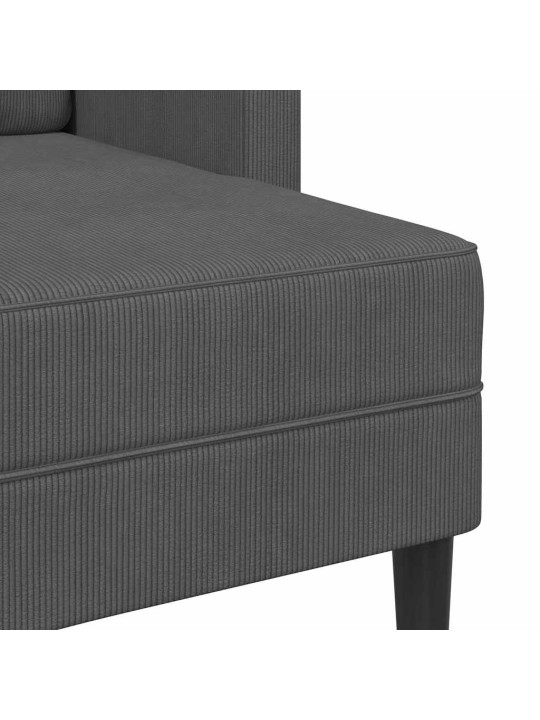 2-KOHALINE DIIVAN DIIVANIGA L-KUJULINE TUMEHALL 125CM VOODIPESU