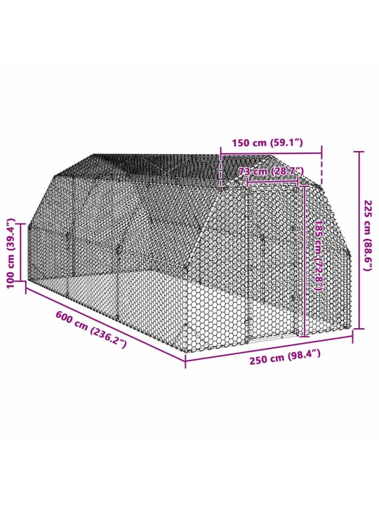 KANA JOOKS 2,5X6X2,25 M TSINGITUD TERAS
