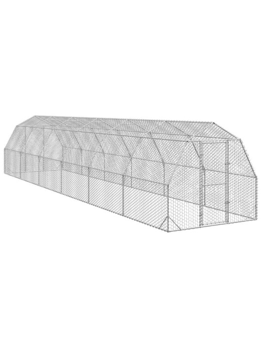Kana jooks 2,5x12x2,25 m tsingitud teras