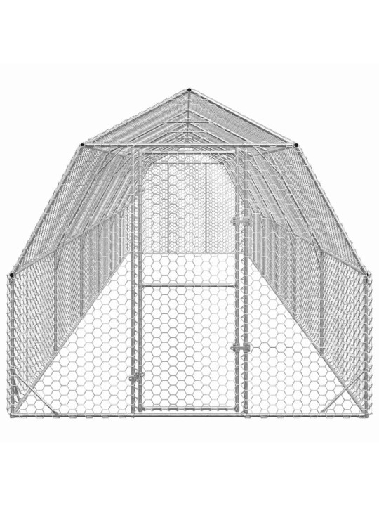 Kana jooks 2,5x12x2,25 m tsingitud teras