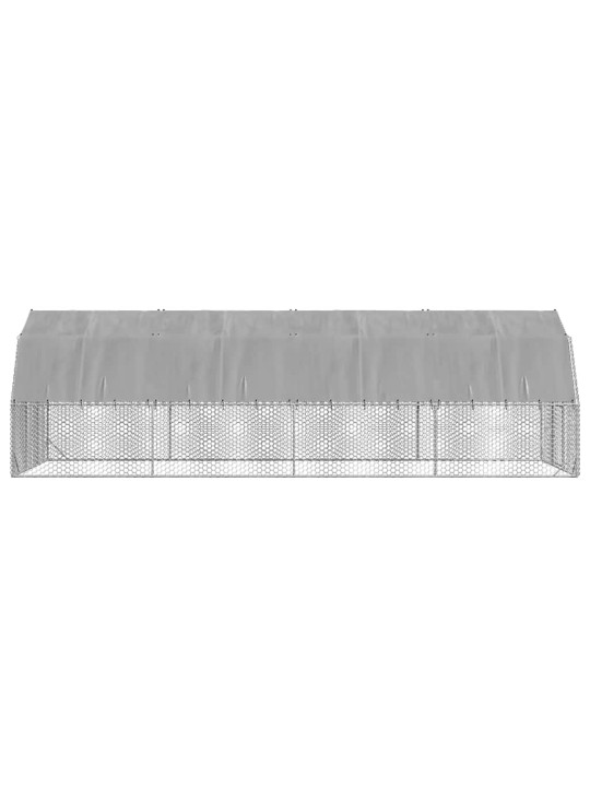 Kanajooks katusega 2,5x8x2,25 m tsingitud teras